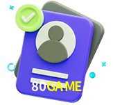 Tornar-se um membro do 80GAME é muito simples